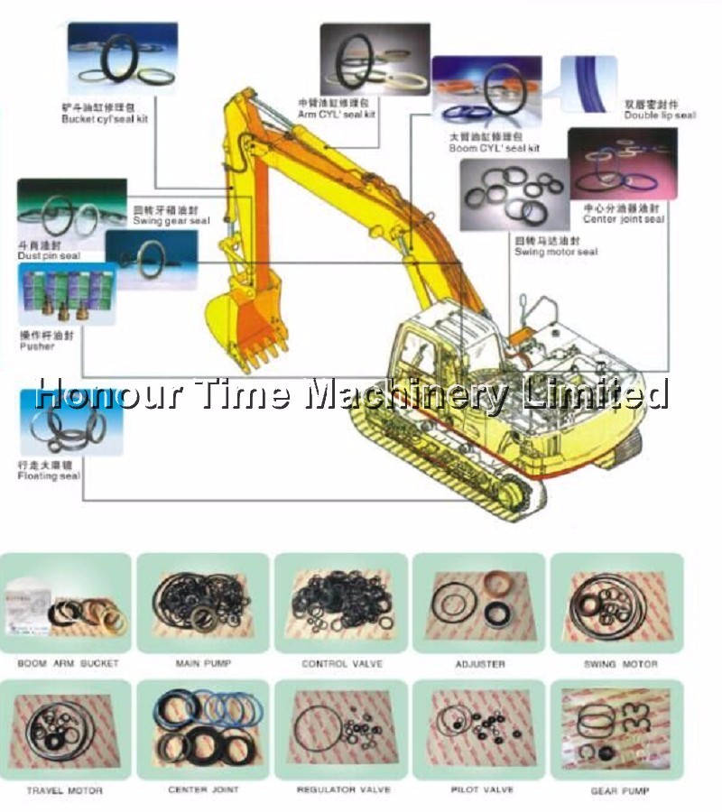 HB20G Breaker Hammer Hydraulic Seal Kit for HB20G Hammer Seal kit